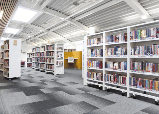 Ratio Wall Shelving Systems with Steel Shelves